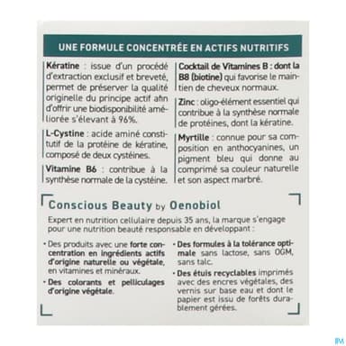 Oenobiol Hair Expert Fortifiant Integral Comprime 60