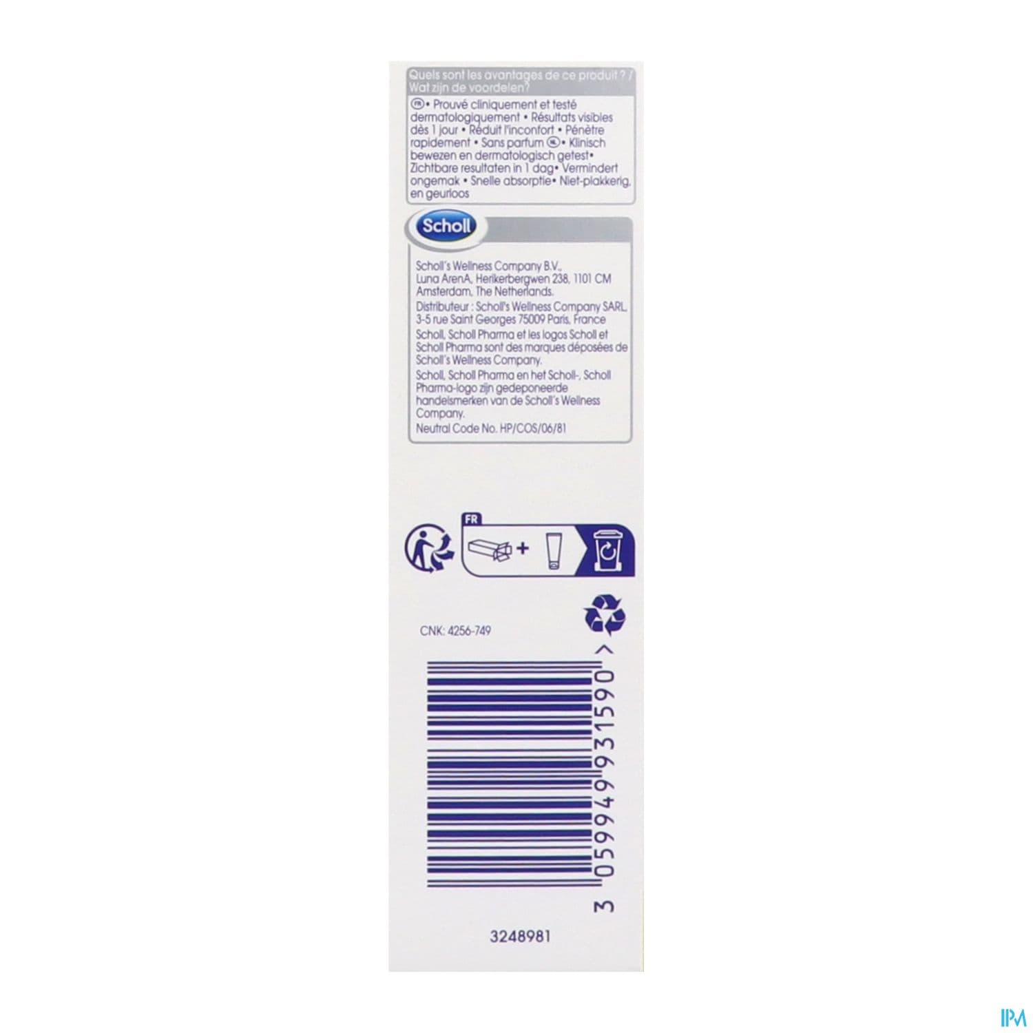 SCHOLL CR ANTI CREVASSE K+ 60ML