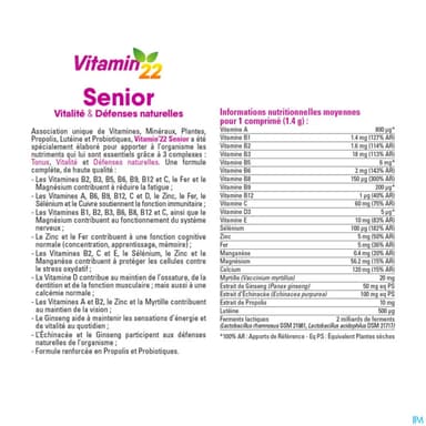 VITAMIN'22 SENIOR CPR 30