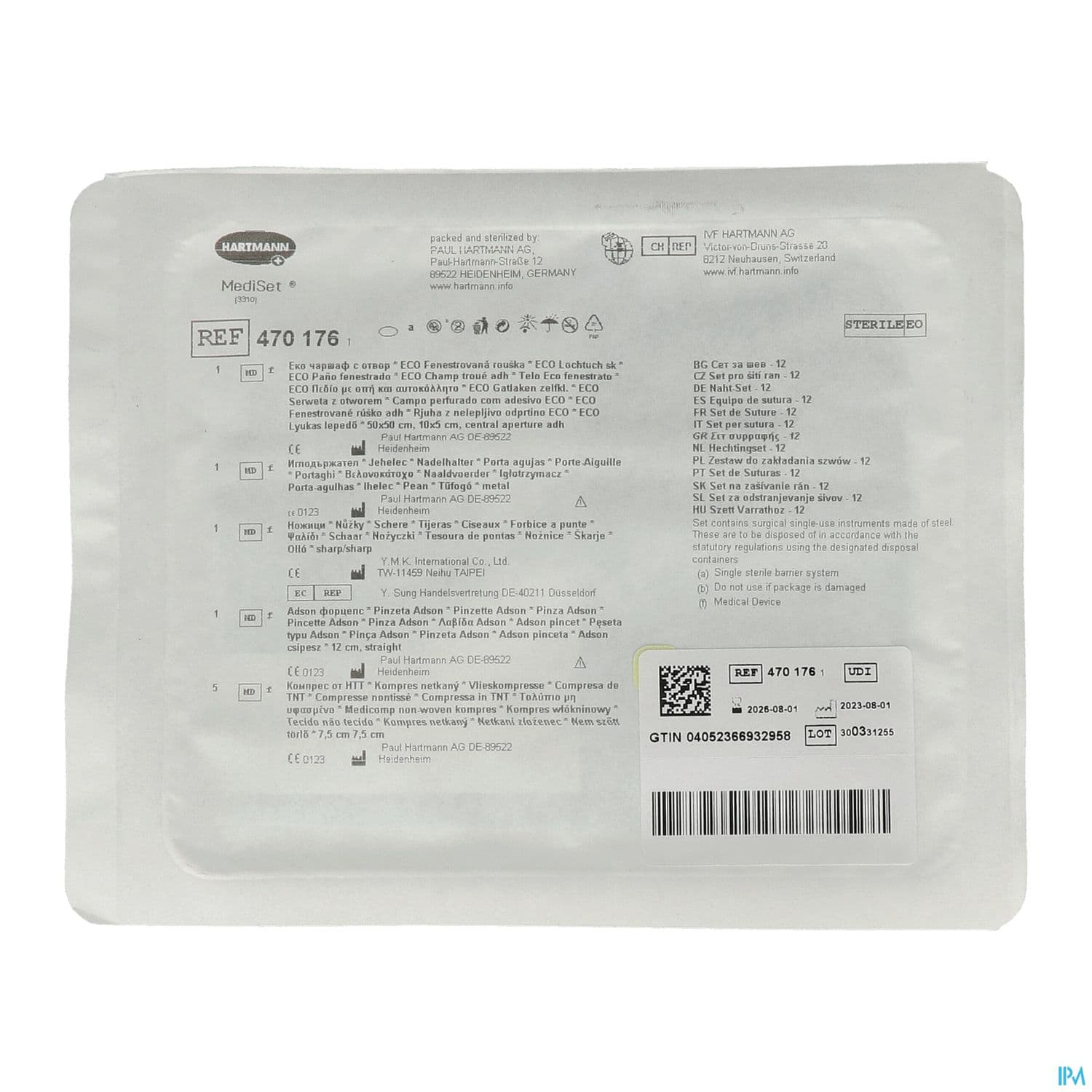 Hartmann Mediset Set De Suture N12 — Pharmacie Maritime