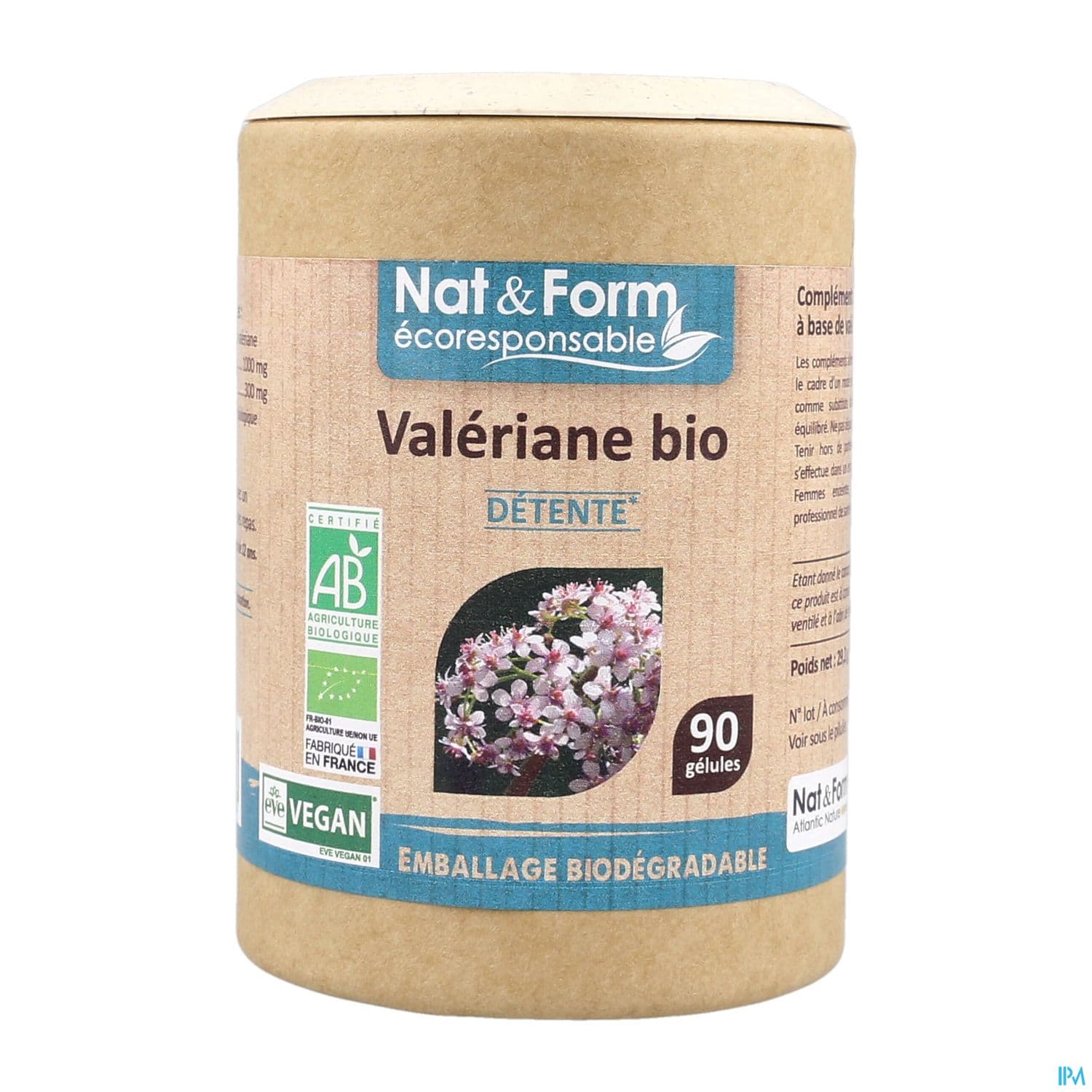 Nat Et Form Ecoresponsable Valeriane Bio Gelule Vegetale 90