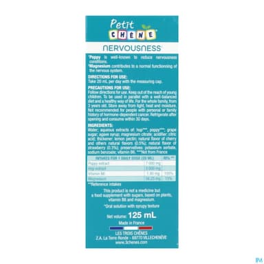 PETIT CHENE NERVOSITE 125ML