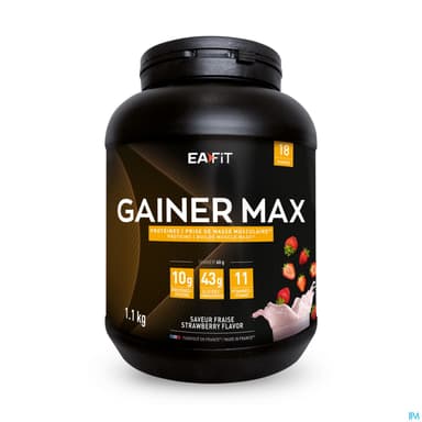 Eafit Gainer Max Poudre Pour Boisson Fraise 1kg1