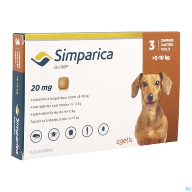 Simparica 20mg Chien Comprime A Croquer 3