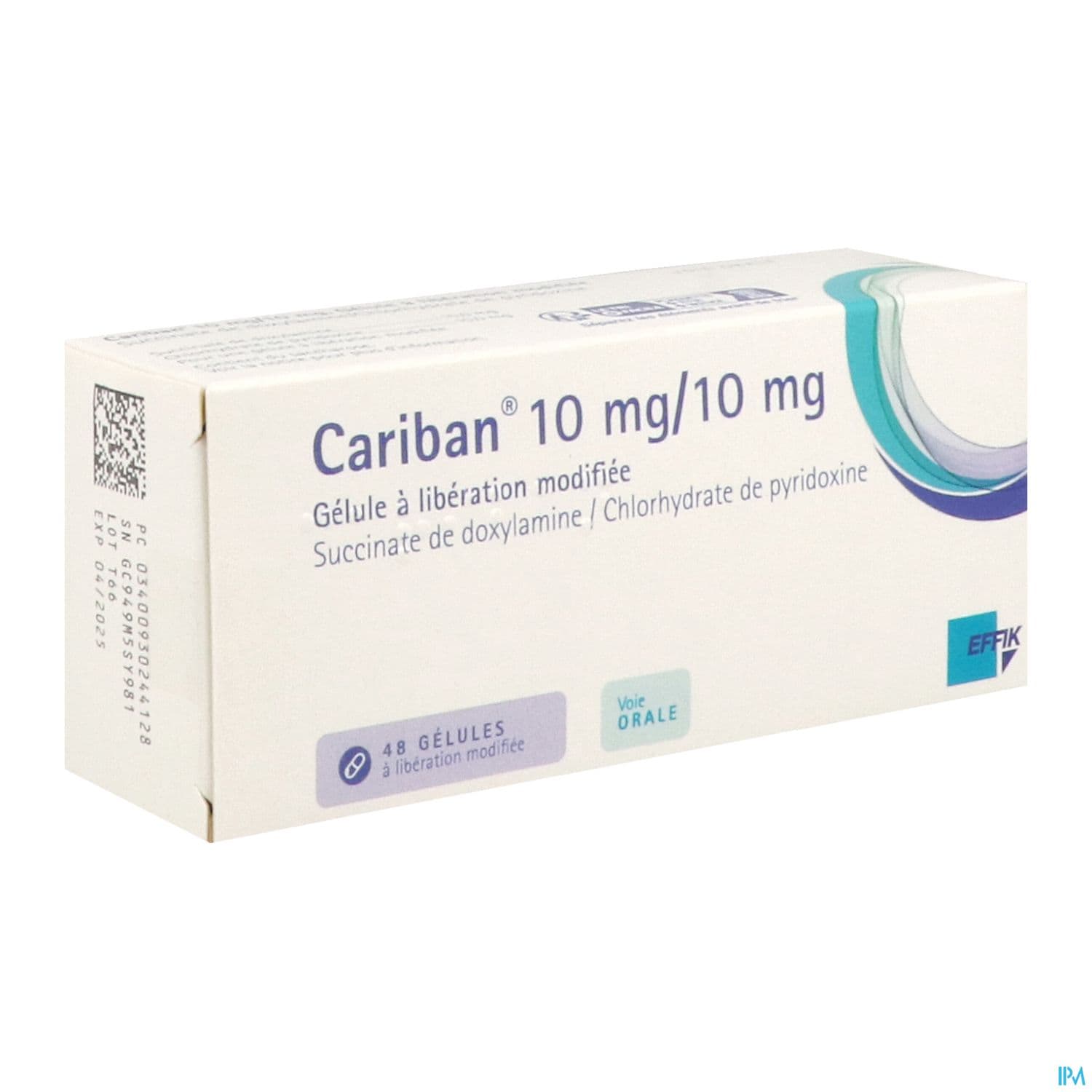 Cariban 10mg/10mg Gelule Liberation Modifiee 48