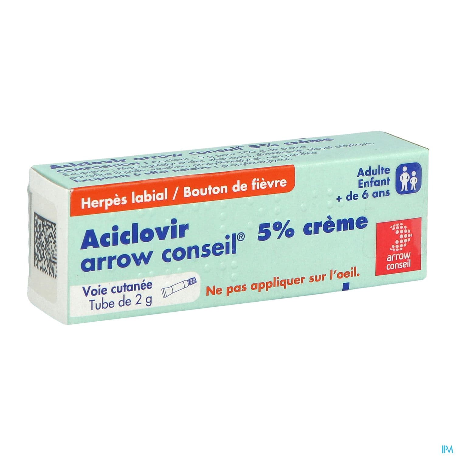Aciclovir Arrow Conseil 5% Creme 2g