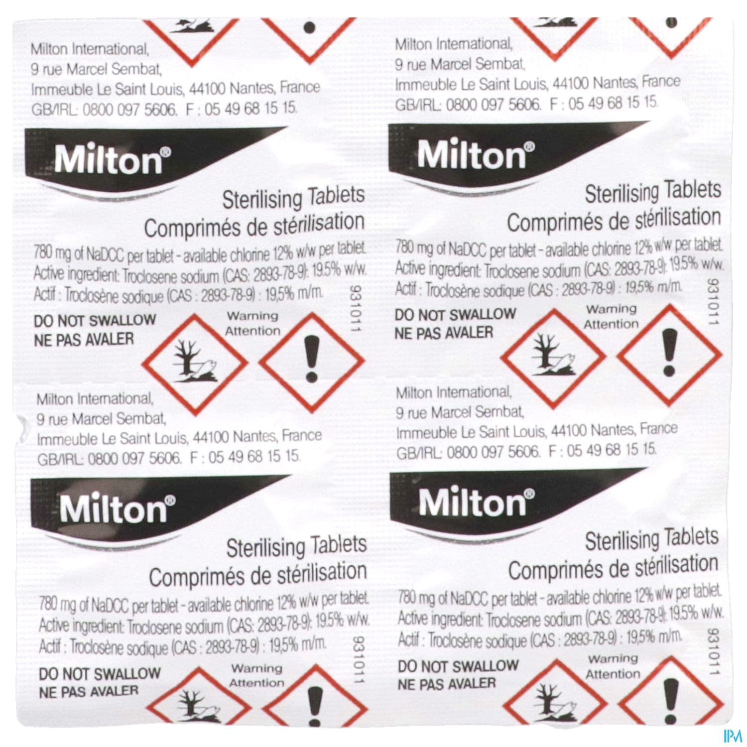 MILTON CPR STERILISAT BIBERON 28