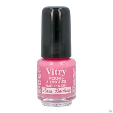 Vitry Vernis Ongles Rose Bonbon Mini 4ml