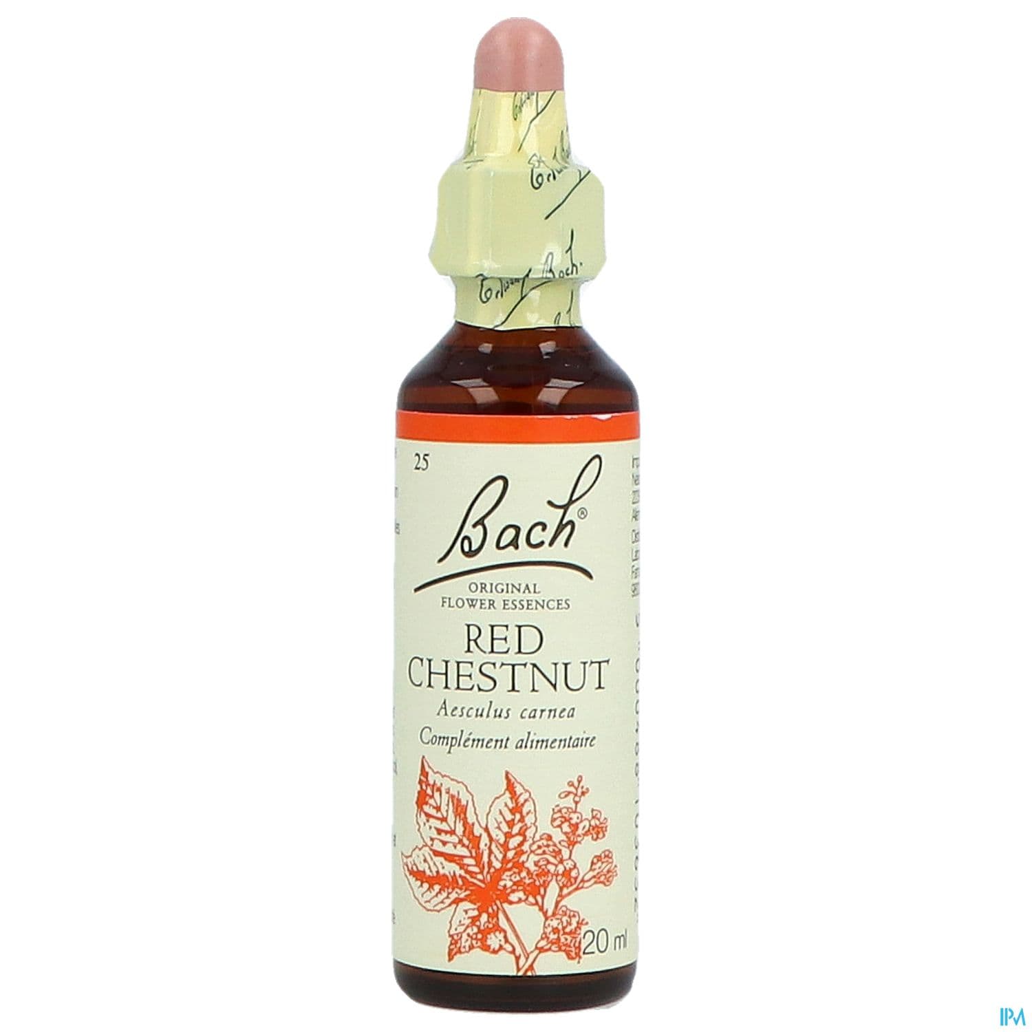 Fleurs De Bach Original 25 Red Chestnut Compte Gouttes 20ml
