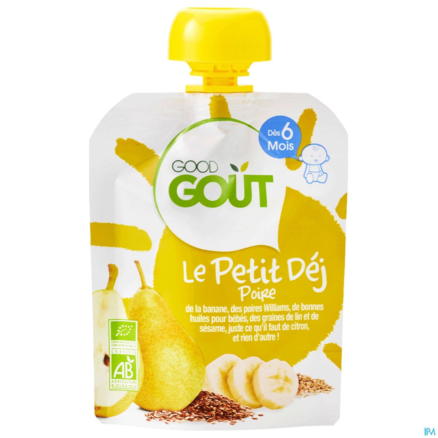 GOODGOUT PETIT DEJ POIRE 70G