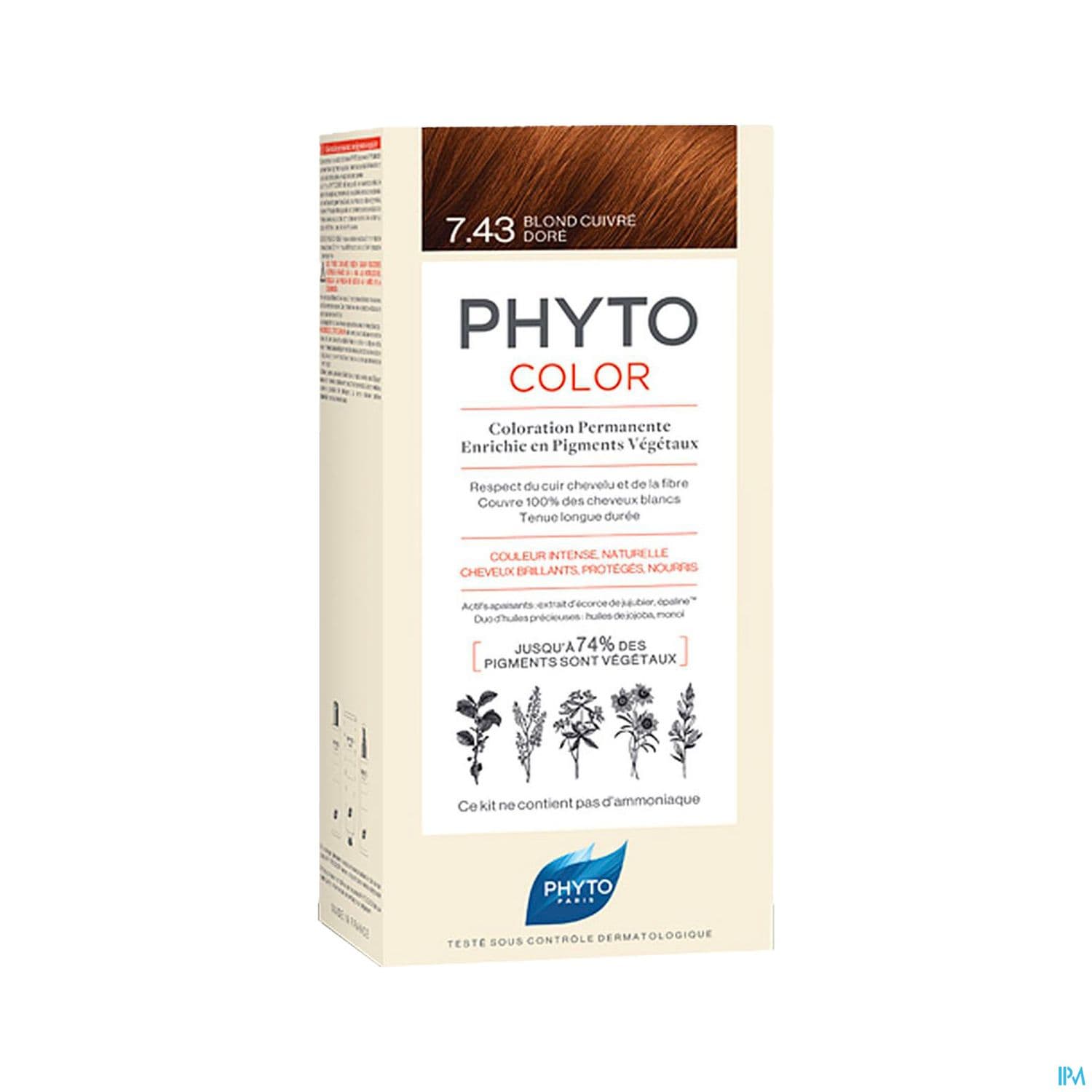 PHYTO COLOR 7,43 BLOND CUIVRE/DORE — Pharmacie du Bien Etre