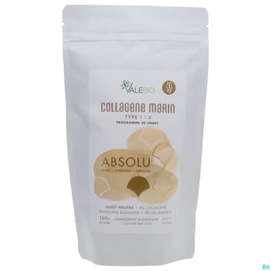 Valebio Nutricosmetique Collagene Marin Absolu Neutre 160g