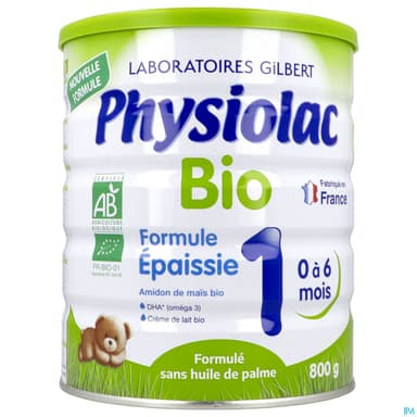 Physiolac 1 Bio Formule Epaissie Poudre 800g