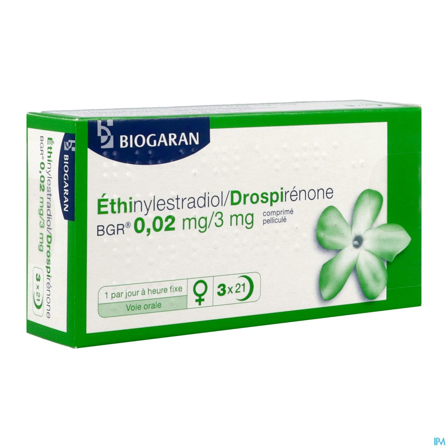 Ethinylestradiol Drospirenone Bgr 0mg02/3mg Comprime Pellicule 21 X3