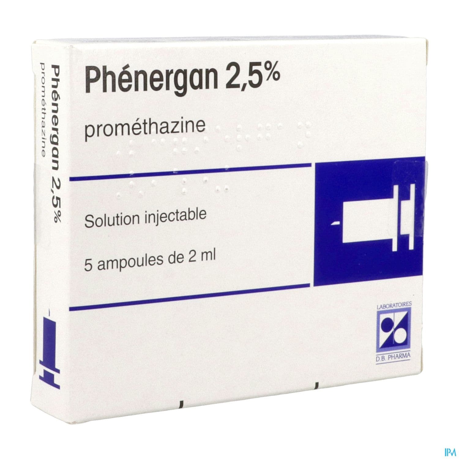 Phenergan 2.5% Solution Injectable Ampoule 2ml 5