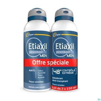 ETIAXIL HOMME Déod 72H 2Aér/150ml