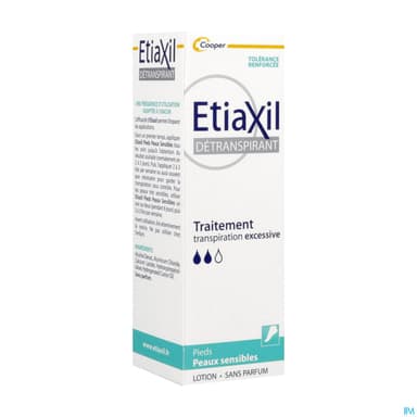 Cooper Etiaxil Detranspirant Pieds Lotion Peaux Seches 100ml