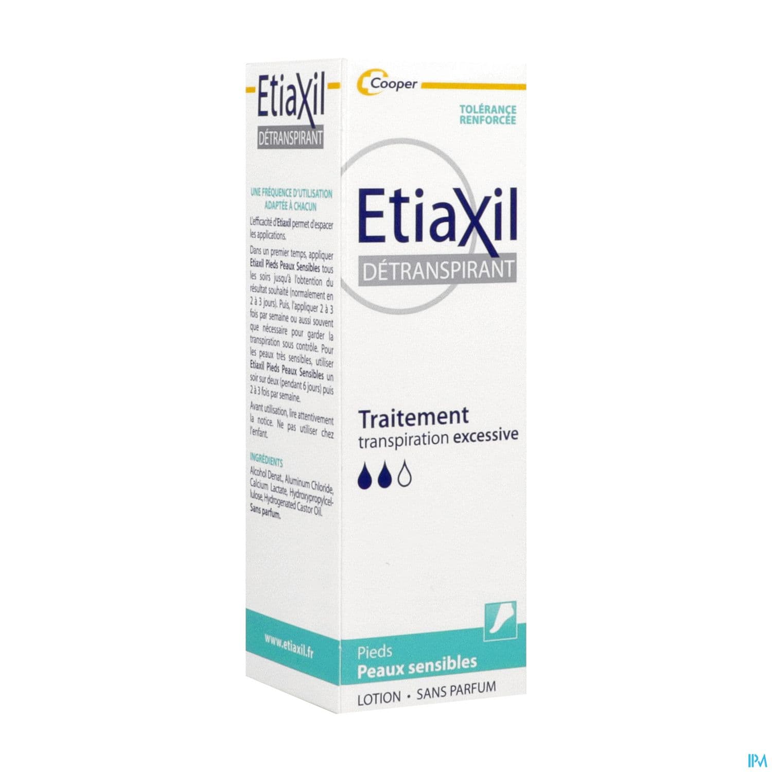 Cooper Etiaxil Detranspirant Pieds Lotion Peaux Seches 100ml