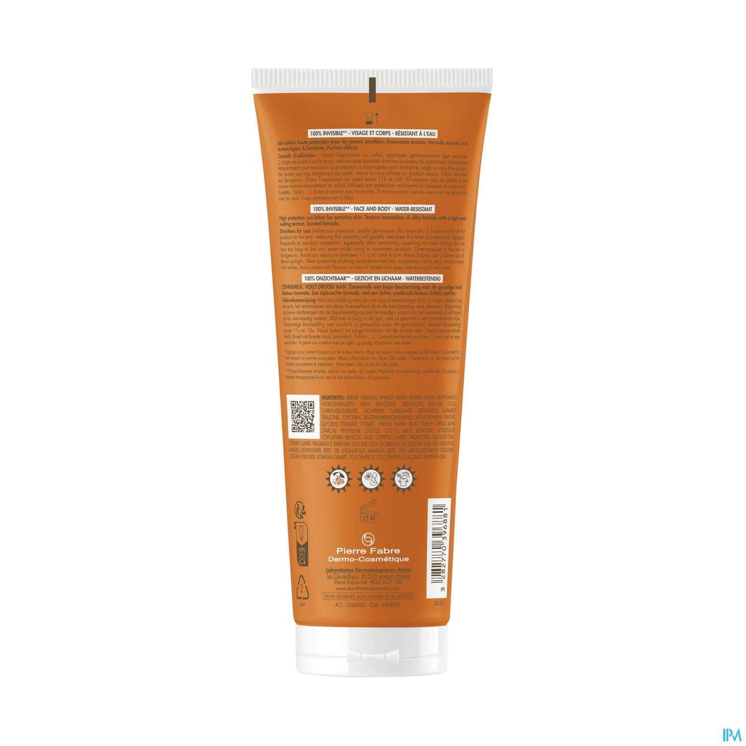 Eau Thermale Avene Solaire Lait Spf50 Lait Pour Application Locale 250ml