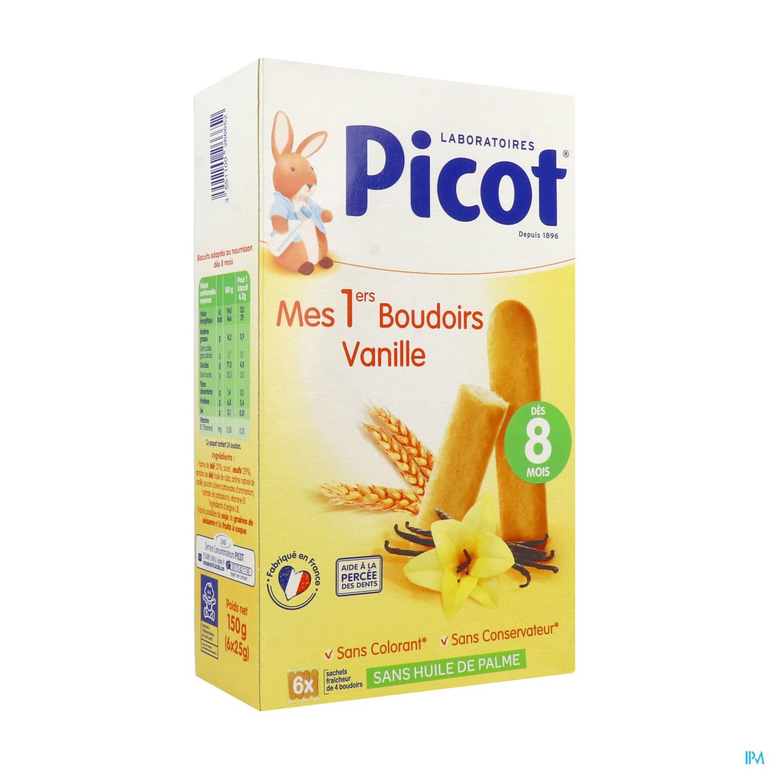 Picot Mes 1ers Boudoirs Vanille Boite De 24 150g