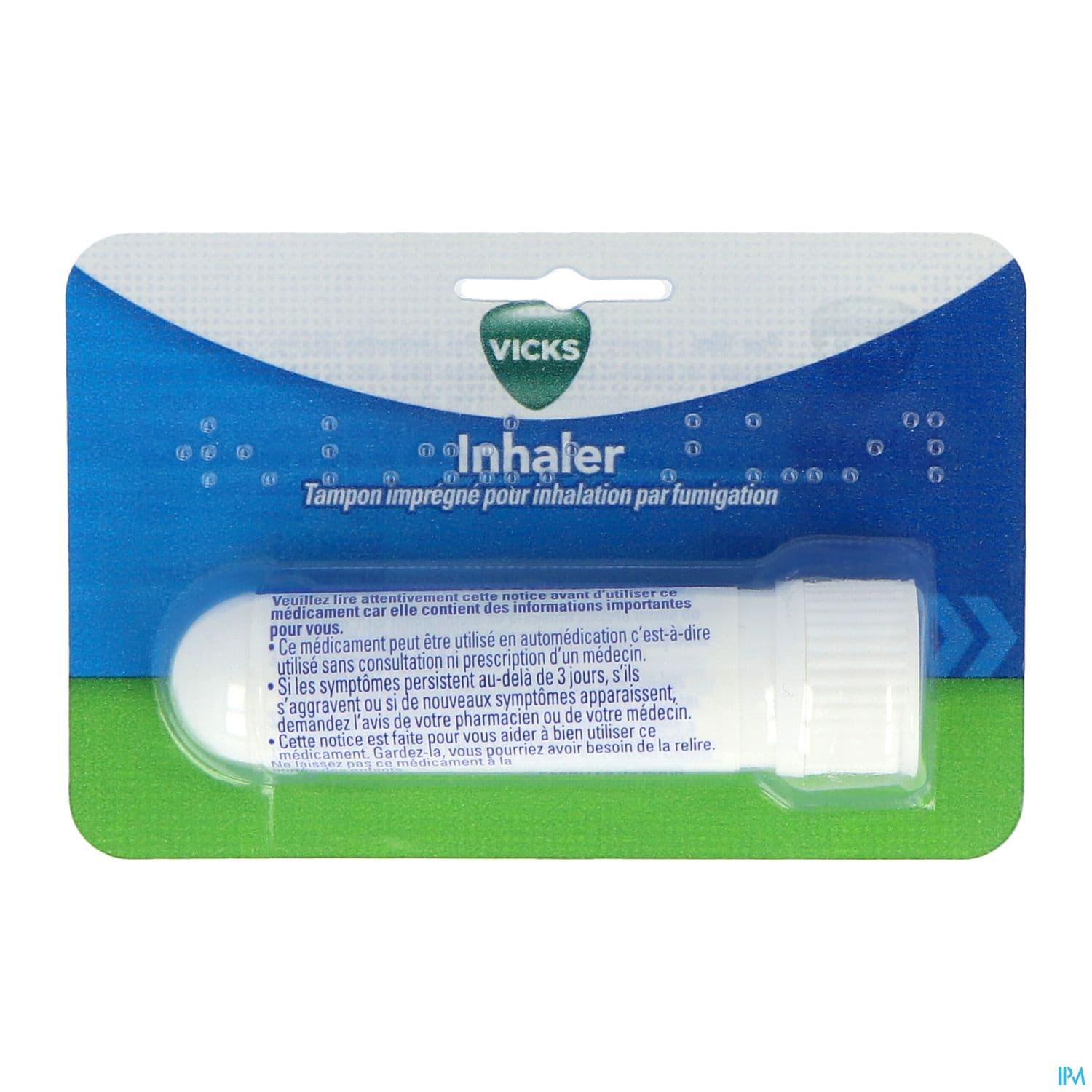 Vicks Inhaler Tampon Impregne Pour Inhalation