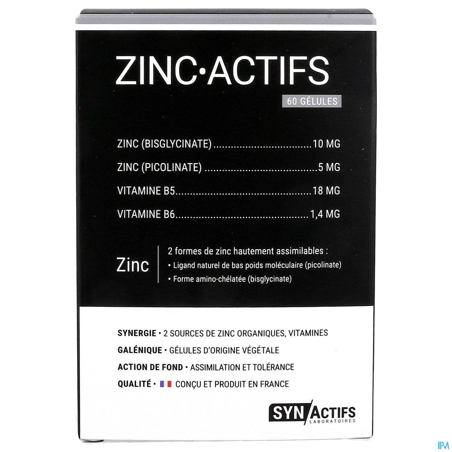 Synactifs Zinc Actifs Gelule 60
