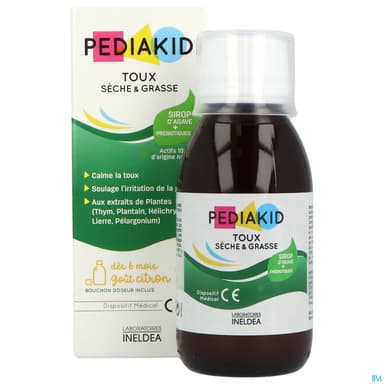 PEDIAKID TOUX SECHE/GRASS SP 125ML