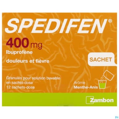 Spedifen 400mg Granules Pour Solution Buvable 3g Sachet 12