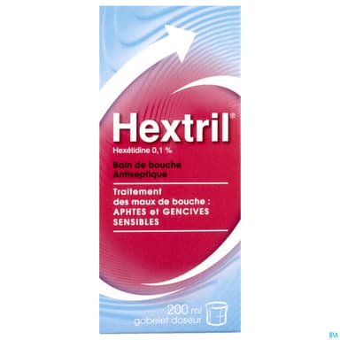 HEXTRIL 0,1% BAIN BOUCHE SOL 200ML