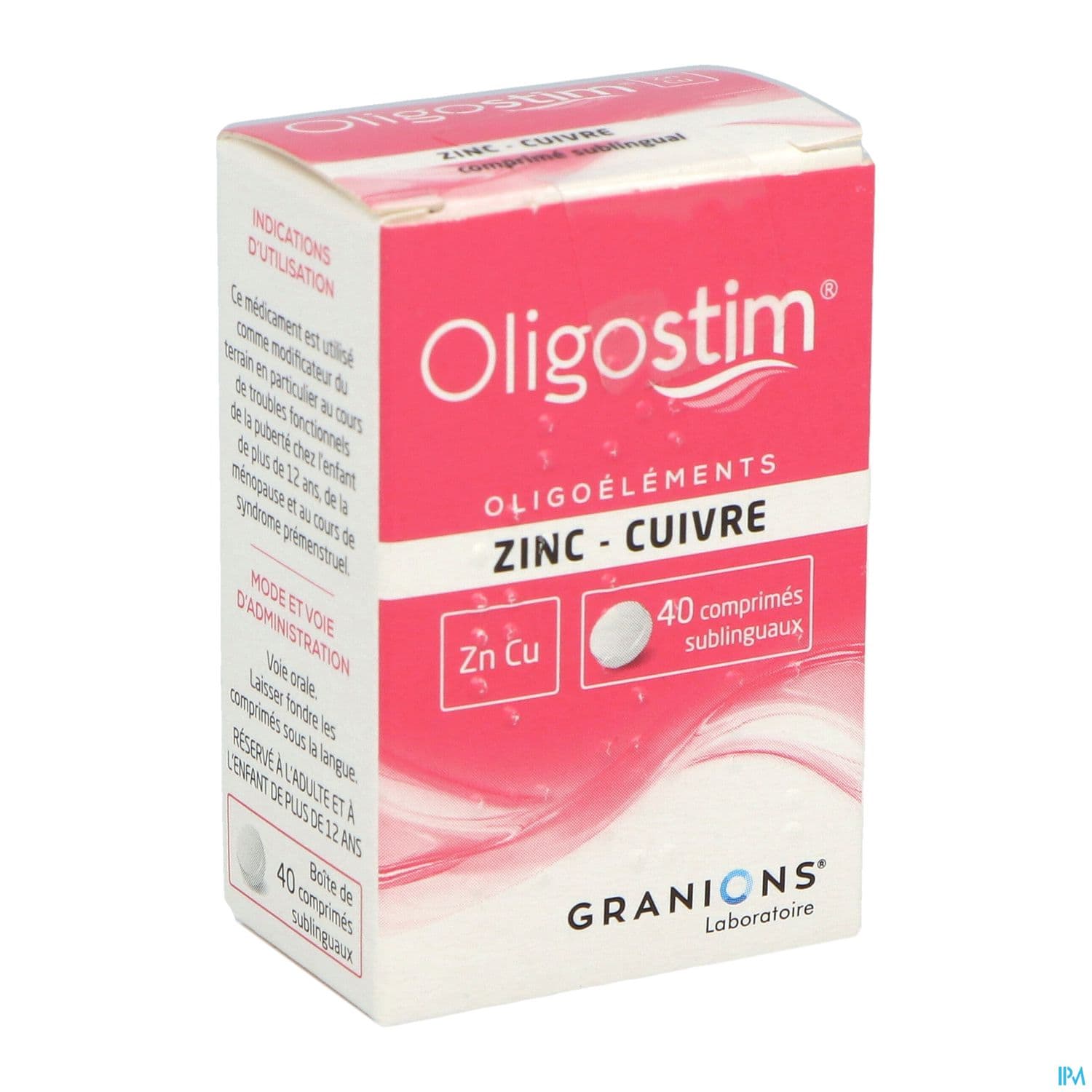 Oligostim Zinc Cuivre Comprime Sublingual 40