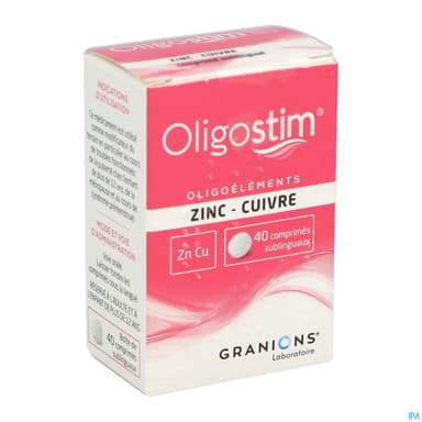 Oligostim Zinc Cuivre Comprime Sublingual 40