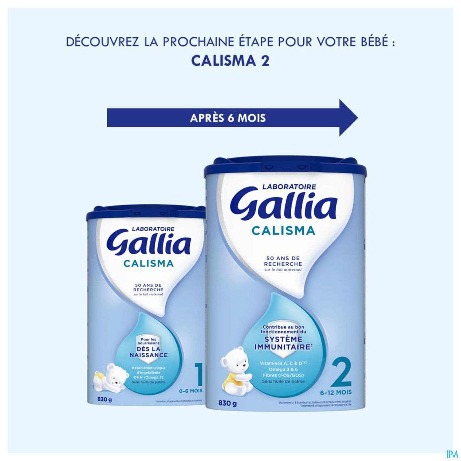 GALLIA CALISMA 1 LAIT PDR 830G