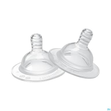 Twistshake Tetine Silicone Anticolique +4m Debit l X2