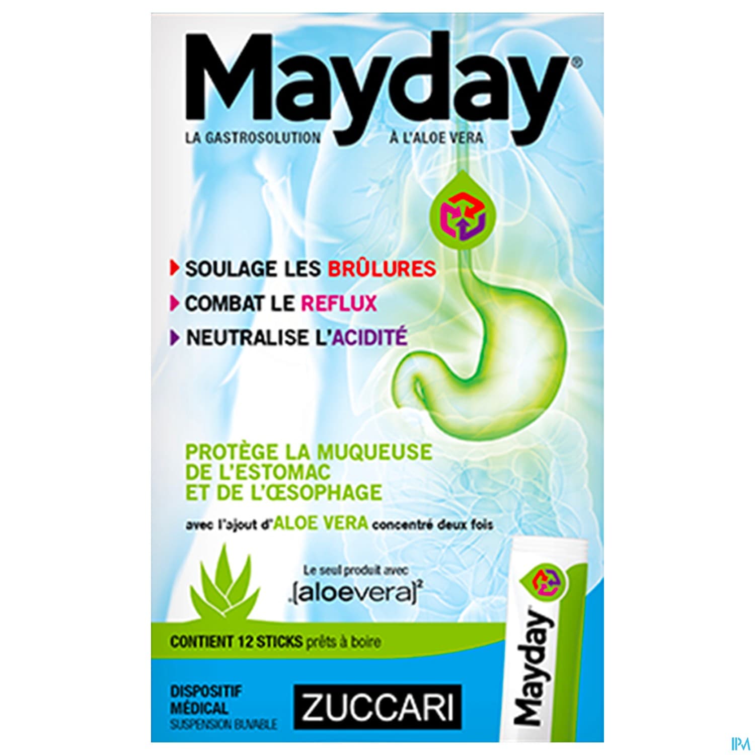 ALOE VERA MAYDAY REFLUX STICK 12