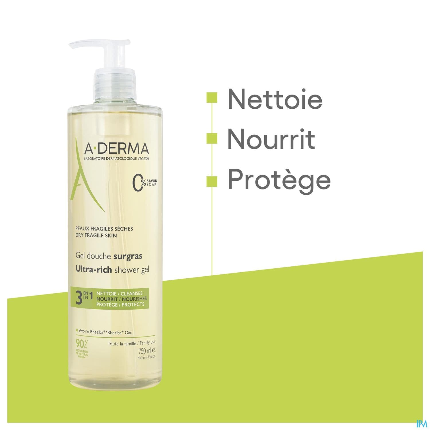 A-DERMA GEL DCH SURGRAS 750ML