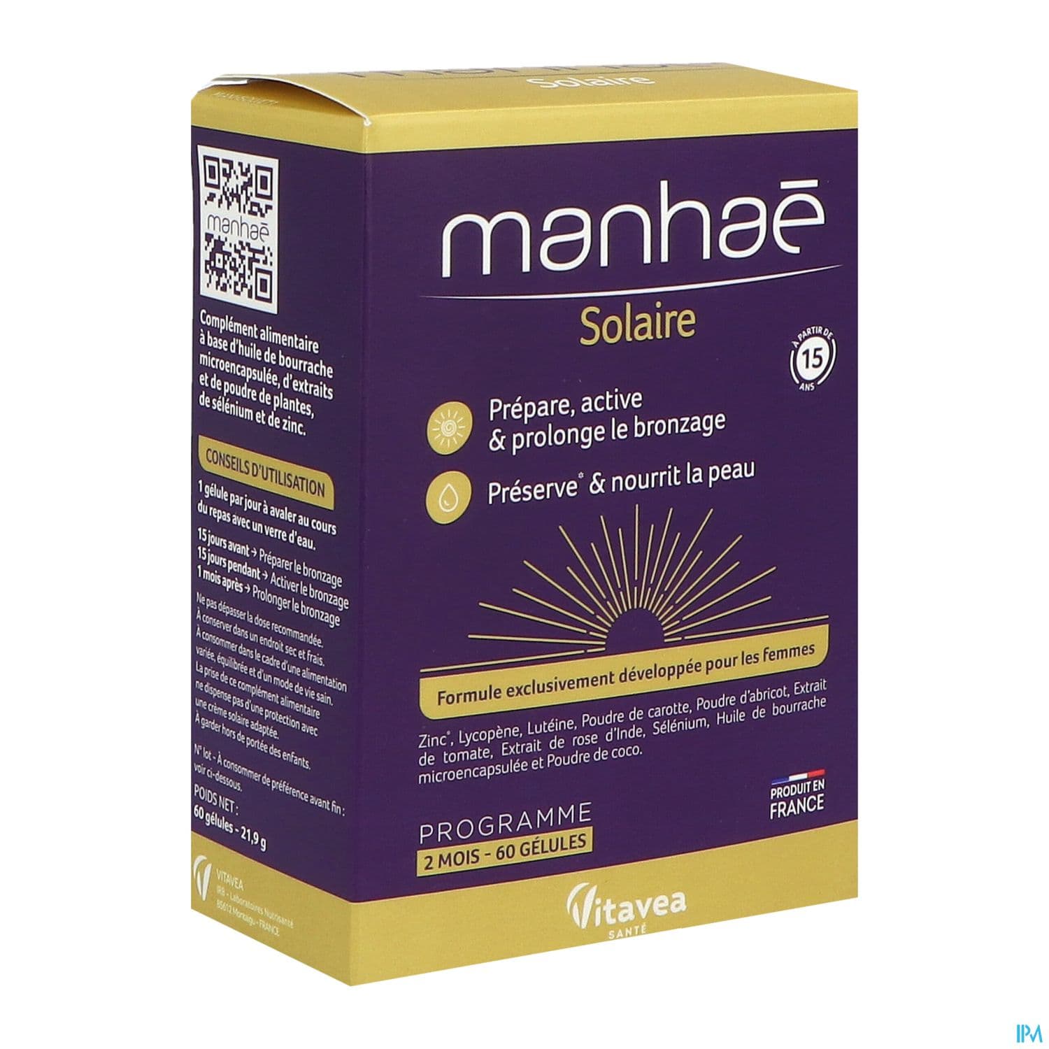 Vitavea Manhae Solaire Gelule 60