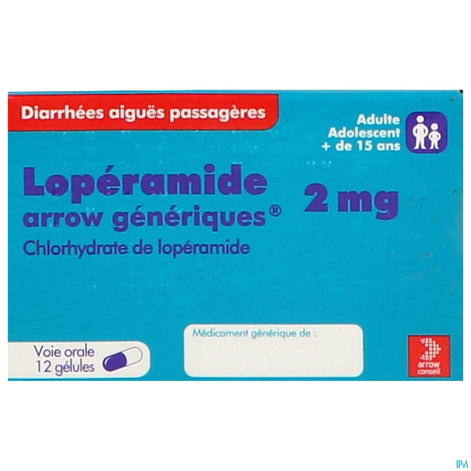 LOPERAMIDE 2MG ARROW CONS GELUL 12