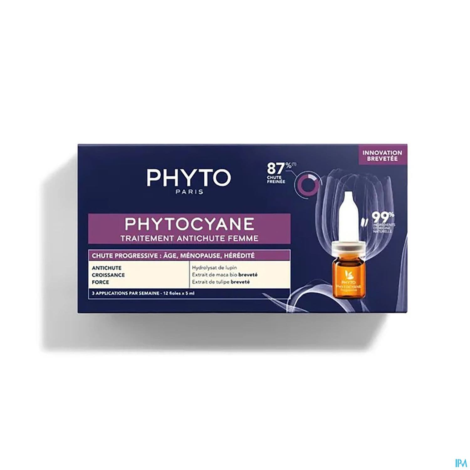 Phytocyane Traitement Antichute Femme Chute Progressive 5ml X12