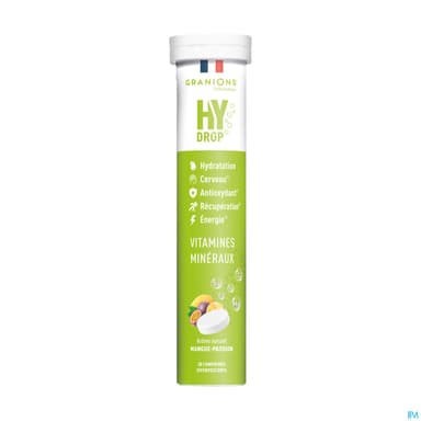 Granions Hydrop Pastille Hydratation Mangue Passion Comprime Effervescent 20
