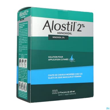 Alostil 2% Solution Pour Application Cutanee 60ml X3