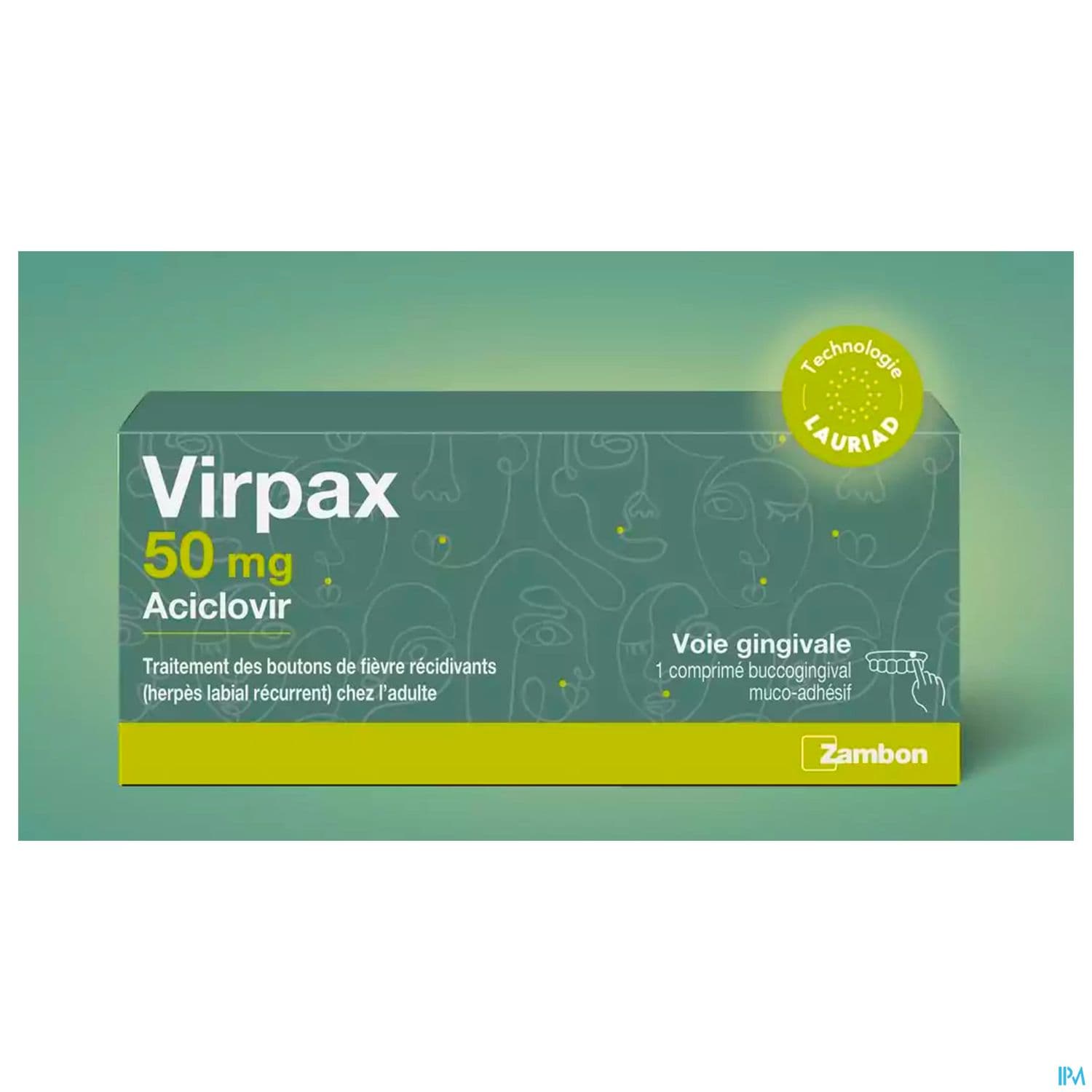 Virpax 50mg Comprime Buccogingival Mucoadhesif 1