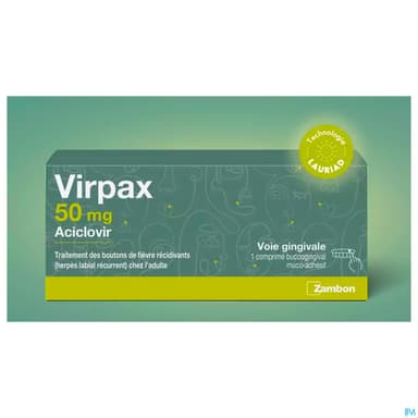 Virpax 50mg Comprime Buccogingival Mucoadhesif 1