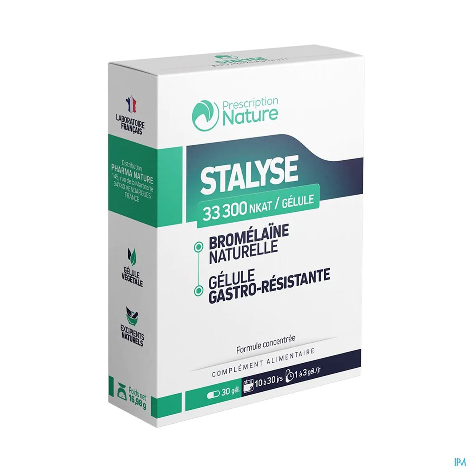 PRESCRIPTION NAT STALYSE GELUL 30