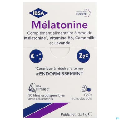 Ibsa Melatonine Filmtec Film Orodispersible 30