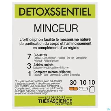 Therascience Detoxssentiel Minceur Gelule 40 + Sachet 10