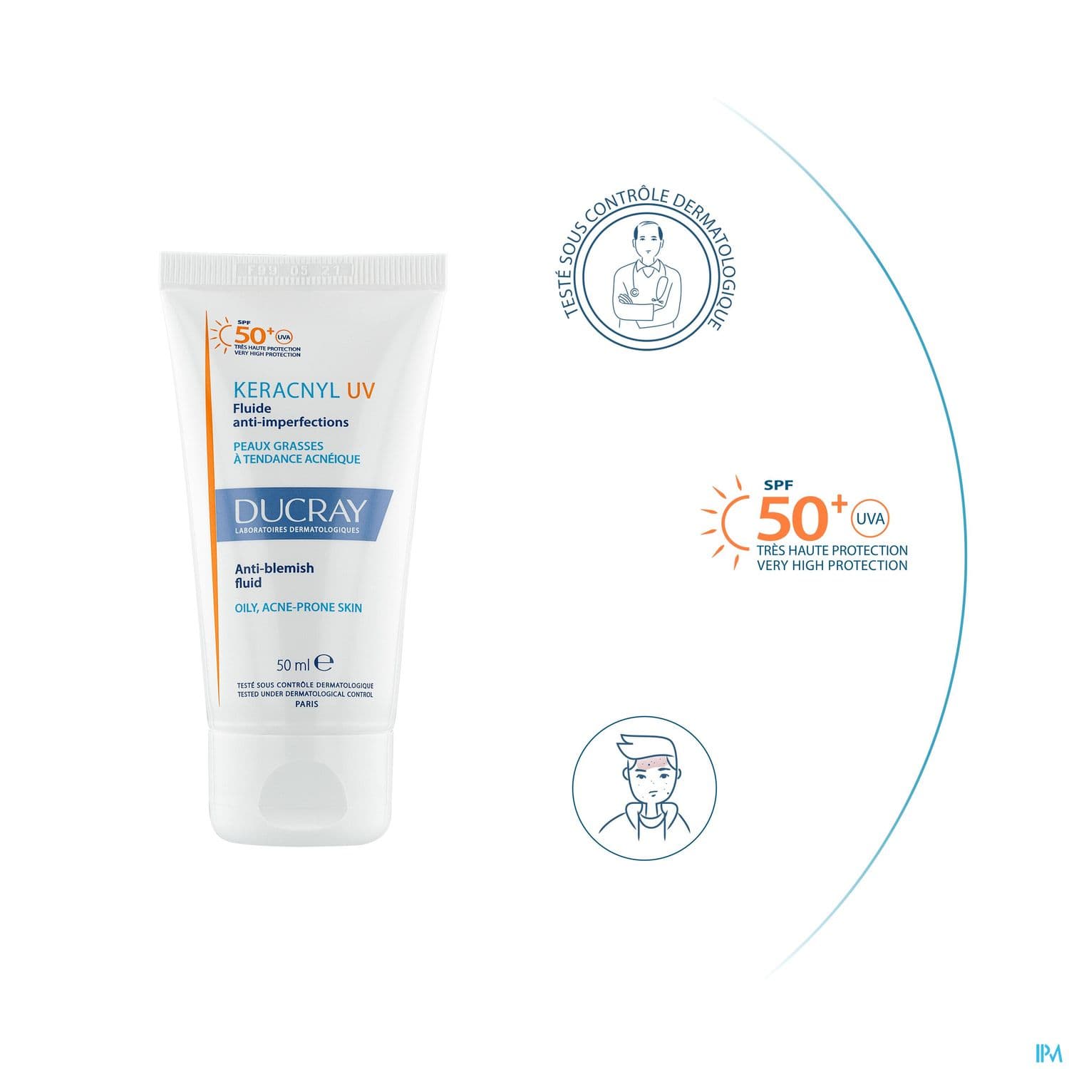KERACNYL UV FLUIDE A/IMPERF 50ML