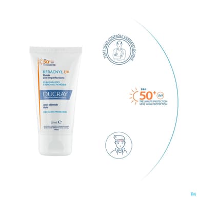 KERACNYL UV FLUIDE A/IMPERF 50ML