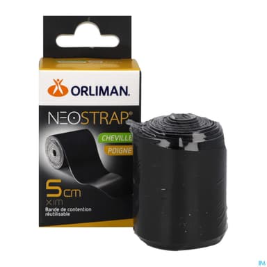BDE CONT NEOSTRAP NOIR 5CMX1M