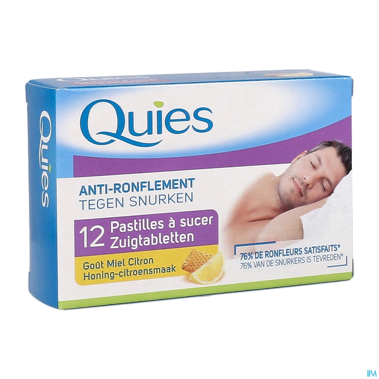 Quies Antironflement Pastille A Sucer Miel Citron 12