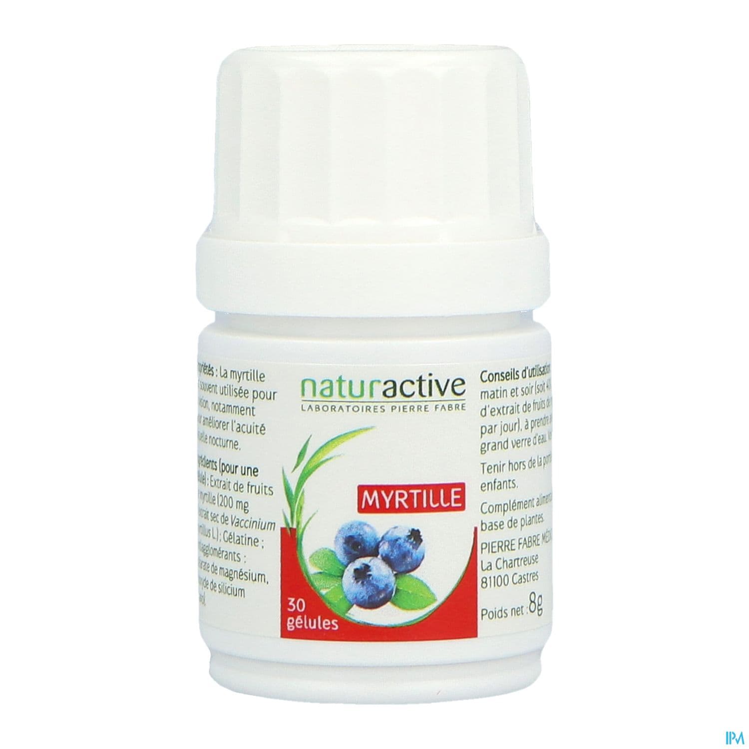 NATURACTIVE MYRTILLE GELUL 30